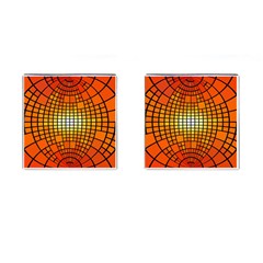 Pattern Background Rings Circle Cufflinks (square) by Wegoenart