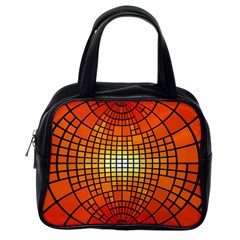 Pattern Background Rings Circle Classic Handbag (one Side) by Wegoenart