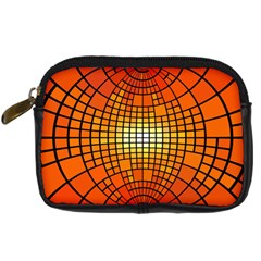 Pattern Background Rings Circle Digital Camera Leather Case by Wegoenart