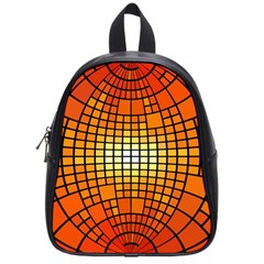 Pattern Background Rings Circle School Bag (small) by Wegoenart