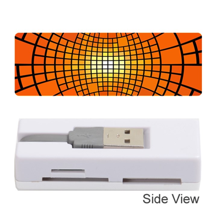 Pattern Background Rings Circle Memory Card Reader (Stick)