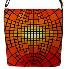 Pattern Background Rings Circle Flap Closure Messenger Bag (s) by Wegoenart