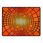 Pattern Background Rings Circle Double Sided Fleece Blanket (Small)  45 x34  Blanket Front