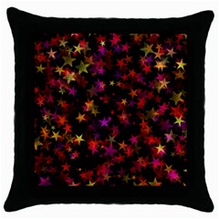 Seamless Star Texture Christmas Throw Pillow Case (Black)