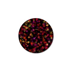 Seamless Star Texture Christmas Golf Ball Marker