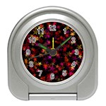 Seamless Star Texture Christmas Travel Alarm Clock Front