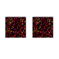 Seamless Star Texture Christmas Cufflinks (Square)