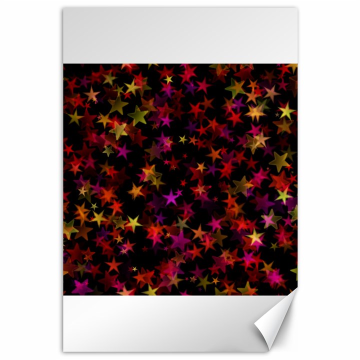 Seamless Star Texture Christmas Canvas 12  x 18 