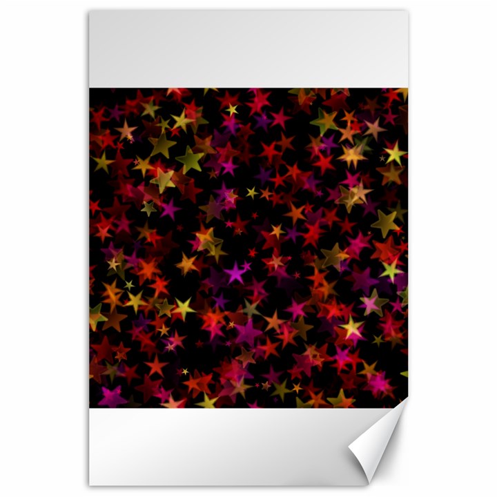 Seamless Star Texture Christmas Canvas 24  x 36 