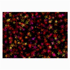 Seamless Star Texture Christmas Large Glasses Cloth