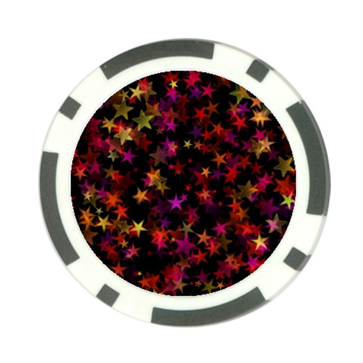 Seamless Star Texture Christmas Poker Chip Card Guard