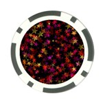 Seamless Star Texture Christmas Poker Chip Card Guard Back