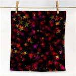 Seamless Star Texture Christmas Face Towel Front