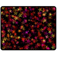 Seamless Star Texture Christmas Fleece Blanket (Medium) 