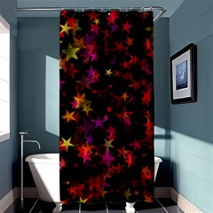 Seamless Star Texture Christmas Shower Curtain 36  X 72  (stall) 