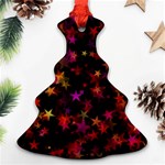 Seamless Star Texture Christmas Christmas Tree Ornament (Two Sides) Front