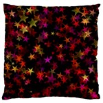 Seamless Star Texture Christmas Large Cushion Case (One Side) Front