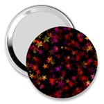 Seamless Star Texture Christmas 3  Handbag Mirrors Front