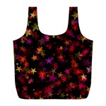 Seamless Star Texture Christmas Full Print Recycle Bag (L) Front