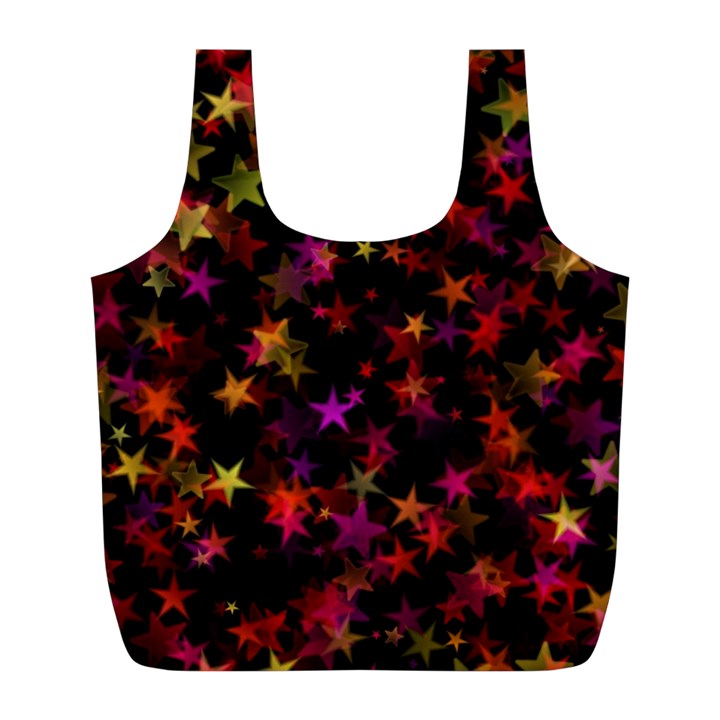 Seamless Star Texture Christmas Full Print Recycle Bag (L)