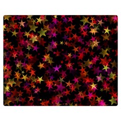 Seamless Star Texture Christmas Double Sided Flano Blanket (Medium) 