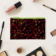 Seamless Star Texture Christmas Cosmetic Bag (XS)