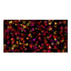 Seamless Star Texture Christmas Satin Shawl