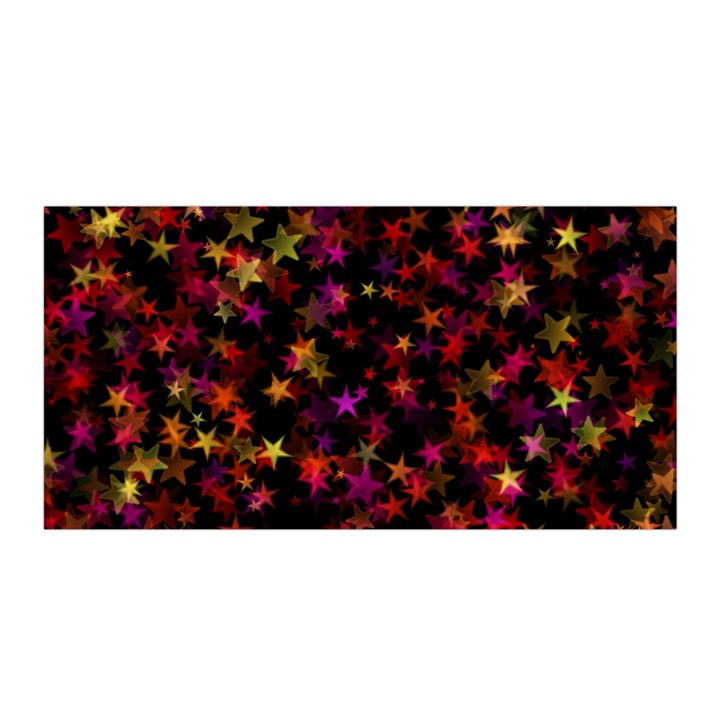 Seamless Star Texture Christmas Satin Wrap