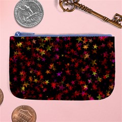 Seamless Star Texture Christmas Large Coin Purse