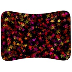 Seamless Star Texture Christmas Velour Seat Head Rest Cushion by Wegoenart