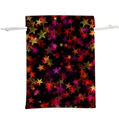 Seamless Star Texture Christmas  Lightweight Drawstring Pouch (XL)