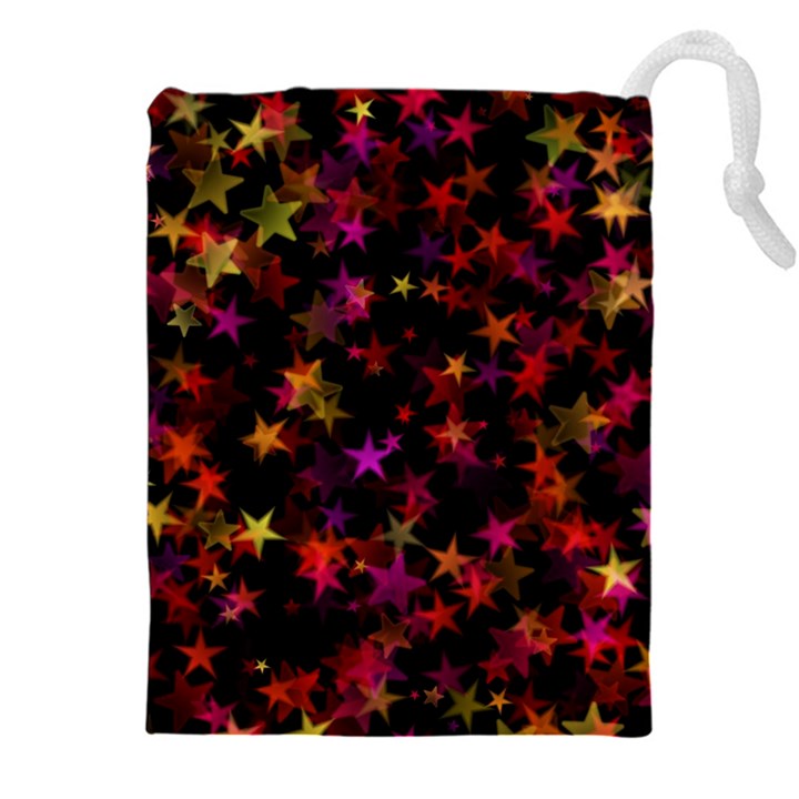 Seamless Star Texture Christmas Drawstring Pouch (4XL)