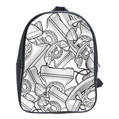 Phone Dial Communication Technology School Bag (large) by Wegoenart