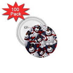 Snowman Winter Christmas Many 1 75  Buttons (100 Pack)  by Wegoenart