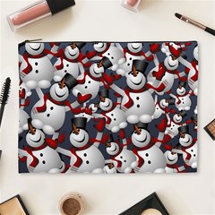 Snowman Winter Christmas Many Cosmetic Bag (xl) by Wegoenart