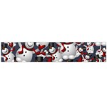 Snowman Winter Christmas Many Large Flano Scarf  Front