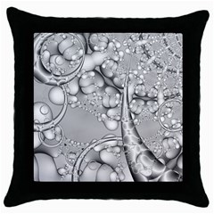 Entwine Fractals Rings Thorns Blow Throw Pillow Case (black) by Wegoenart