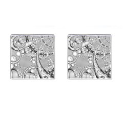 Entwine Fractals Rings Thorns Blow Cufflinks (square) by Wegoenart