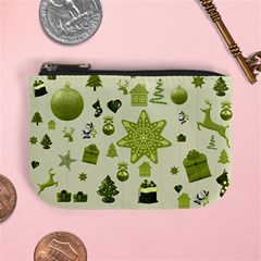 Christmas Symbols Decoration Mini Coin Purse by Wegoenart