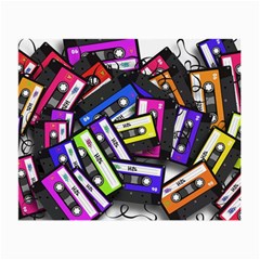 Cassette Many Record Graphics Small Glasses Cloth (2 Sides) by Wegoenart