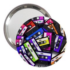 Cassette Many Record Graphics 3  Handbag Mirrors