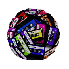 Cassette Many Record Graphics Standard 15  Premium Round Cushions