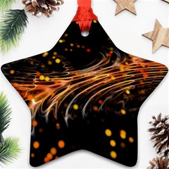 Abstract Background Particles Wave Ornament (star) by Wegoenart