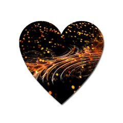 Abstract Background Particles Wave Heart Magnet by Wegoenart