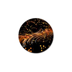 Abstract Background Particles Wave Golf Ball Marker by Wegoenart