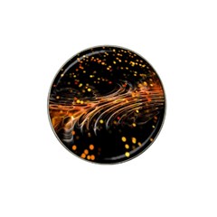 Abstract Background Particles Wave Hat Clip Ball Marker by Wegoenart