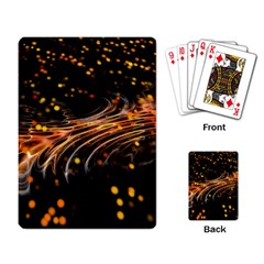 Abstract Background Particles Wave Playing Cards Single Design (rectangle) by Wegoenart