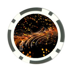 Abstract Background Particles Wave Poker Chip Card Guard by Wegoenart