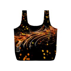 Abstract Background Particles Wave Full Print Recycle Bag (s) by Wegoenart