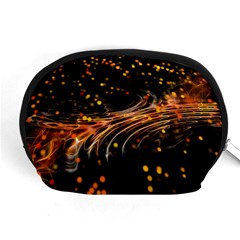 Abstract Background Particles Wave Accessory Pouch (medium) by Wegoenart